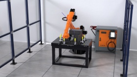 Учебная роботизированная ячейка по фрезерованию